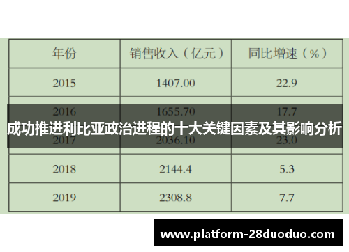 成功推进利比亚政治进程的十大关键因素及其影响分析