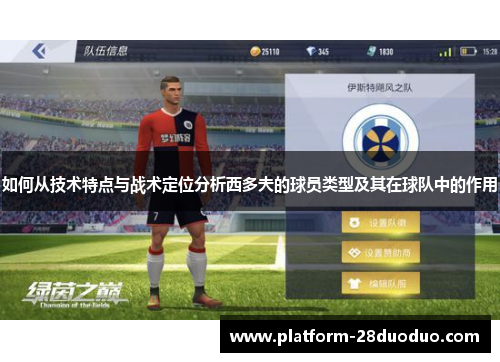 如何从技术特点与战术定位分析西多夫的球员类型及其在球队中的作用